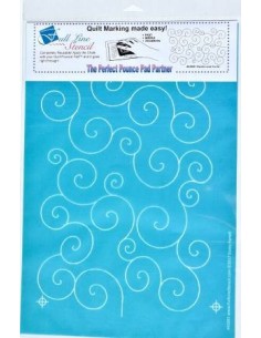Full Line Stencil QuiltingSwirls and Curls